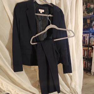 Merona Size 6 Navy Blue Blazer and Pants Set